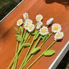 Dekorative Blumen 1PCS Daisy Sonnenblumengestricke Blume Häkelhäkeln Handgewebe