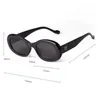Sunglasses 2024 Fashion Tortoise Shell Oval Brand Designer Gradient Brown Lens Round Women Sun Glasses Men Shades Female UV400