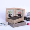 Frames 5 X7 Dual Picture Frame Wooden Po Fold Shelf Double Table Accesorios Para Escritorio