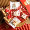 Present Wrap 2024 Happy Year Påsar Transparent Snowflake Crisp Machine Sealing Candy Nougat Packaging