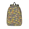 Bolsas escolares Trabalho de estrada em construção Padrão de caminhão cinza Mochila Média Média High College Student Bookbag Daypack Outdoor