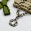 Novo colar de pulseira de marca G clássica moda moda de alta qualidade feminino clover jewelry acessórios da marca designer de ouro festeira de casamento de metal banhado