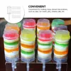 Bowls 40pcs Push-Up Cake Shooter Round Shaped Push Pops Plastic Ice Cream Containers