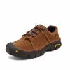 Wandelschoenen merk Sapatilhas Limited Chaussure Trekking Camping Sport Leather Breathable sneakers Men Comfortabele schoenen