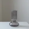 Vasos vasos de flor para decoração de mesa sala de estar decorativa de rosa de rosca terrário de vidro recipientes nórdicos