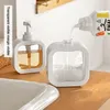 Dispensateur de savon liquide 1/2 / 3pcs Bouteille à main de salle de bain Rempillable lotion shampooing douche porte-gel