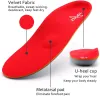 Accessoires Topsole orthopédique Semelles pour les pieds Red 3cm de support de haute arche inserts de soulagement de la douleur Plantar Fasciite