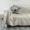 Camas de cadeira Capa de sofá de todas as estações de gaze algodão boêmio duplo lugar moderno e minimalista