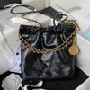 10a 22 sac Luxurys Designer CC Sacs Mirror Quality Cuir Womens Clatet Chain Shopper Hobo Fashion Cross Body Boder Boder Pochette Mini Tote Hand Sacs Femmes en gros