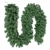 Fleurs décoratives Cane de Noël réaliste Green Festive Holiday Decoration Vine Garland Artificiel pour intérieur