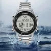 Relógios de pulso Synoke Top Luxury Stap Strap Sports Watches Mens impermeável Back Light Digital Watch Macho