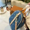 Luksurys projektanci torby granatowy jeansowy Jacquard Cross Body Ramię worki na ramię designerka torebka kolorowy kolor stereo wytłoczona torba kktw