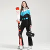 Garnitury zimowy kombinezon narciarski kobiet kombinezon wodoodporny wiatroodporny gęstość gęstej termicznej snowboardu odzież do sportu na świeżym powietrzu NOWOŚĆ