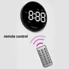 Wall Clocks Digital Clock With Date Display Battery Operated 10 Inch Colorful Alarm Remote Control For Bedroom Office