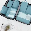 Storage Bags 7Pcs/Set Waterproof Travel Clothes Luggage Organizer Quilt Blanket Bag Suitcase Pouch Packing Cube