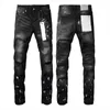 Jeans jeans viola jeans designer maschile uomini ginocchia magro dritto dimensione 28-40 moto alla moda long buco high street denim denim all'ingrosso per