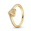 Кольца это оригинальное новое 925 серебряное кольцо стерлингового кольца Rose Golden Shine Капсы
