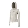 24 jackets hoodies sweatshirts yoga wear womens Body building exercise all-match jacket coats double-sided sanding fitness hooded Long Sleeve clothes