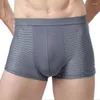 Underpants 2Pcs/Lot Mens Summer Breathable Boxers Shorts Sexy Mesh U Pouch Underwear Solid Soft Comfortable