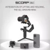 Brackets Scorp Mini Feiyutech Feiyu Scorp C Pro 3axis Gimbal Handheld Stabilizer for Dslr Mirrorless Camera Live Remote Oled Screen Ctrl