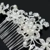 Bling Crystal Pearls copricapi da sposa Capelli Combenti e Tiara Accessori per matrimoni bohémien per donne perle perle perle perle perle pins