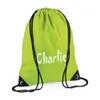 Personalized Pump/Swim Bag Printed with Name Custom Kids Childrens Waterproof Drawstring Bag Sports Bag Party Gifts 240320