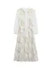 I BELIEVE YOU Dresses For Women Temperament French Style Chiffon Embroidery Dress Slim A Line Womens 2221094269 240401