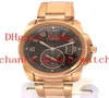 Calibre de w7100040 18k ouro rosa automático masculino assistir preto discagem masculina watches3156516