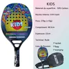 614YO Kids Beach Tennis Racket Börjare kolfiber 270G Lätt lämplig för barn med täckning Present Black Friday 240401