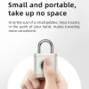 Kontroll Laddningsbar hänglås Vattentät smart Biometriskt fingeravtryck Keyfritt dörrlås