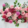 JAROWN AANPASSING Wedding Artificial Flower Row Rose Red Floral Small Corner Bloemset Huwelijksvoorstel Party Achtergrond Decor 240328