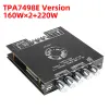 Amplificador 2*220W+350W TPA3251 TDA7498E Bluetooth Power Amplifer Board 2.1Ch Classe D USB SOM SOM SUBWOOFER AUDIO