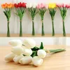 Fleurs décoratives 1 pc jardin artificiel tulipes réel touch tulip bouquet décor mariage pour décorations de mariage à la maison fausse fleur