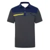 Skjortor Summer Men Wear Golf Shirts Snabbtorkande andningsbar polyester/spandex Kort ärm golfkläder