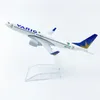 16cm flygplan Brasilien Varig Airline Boeing B737 Model Aircraft Diecast Plan Model Collectible 240328