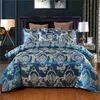 Europese stijl Satijn Jacquard Beding Set Luxe Solid Color Textile dekbedoverkapset King Size tweepersoonsbedden BEB -BEVENS BE39 240418