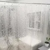 Zasłony prysznicowe Wysoka zasłona wkładka z przelotem bez zapachu łatwa instalacja 3D Tekstura