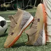 Outdoor Football Shoes Men Soccer Adult Grass Training Sport Ultralight NonSlip Drop Futsal Match Turf Indoor 240323