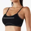 BRAS SPORT BH Högt stöd Ny Sexig Back Sports Underwear Kvinnors stötsäkra löpande Yoga Vest Workout Fitness Tank Top Gym Camisole