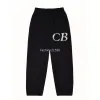 Herrbyxor Cole Buxton Sweat Pants CB Sweatpants Ankomstbrev Jacquard Veave Cotton Terry Material Män Kvinnor Överdimensionerad svartbruna dragbyxor 231114