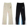 24SS Mens Designer Pants Vintage Los Angeles Cargo Pants Joggers Tech Sweatpant Cargos Graffiti Print Pantalon Splash Ink Jogger Fleece