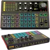 Усилитель Профессиональный аудио микшер K300 Live Sound Card и звуковой интерфейс Audio Sound Board с несколькими эффектами DJ Mixer