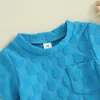 Zestawy odzieżowe Dzieci Dziecione dziewczyny letnie ubrania szachownica kieszonkowa Kietlek z krótkim rękawem T-shirty topy elastyczne stroje talii