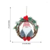 Fleurs décoratives Gnome Christmas Wreath Decorations pour la fenêtre et décoration de la salle
