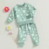 Set di abbigliamento per bambini bidoni della bambina set di felpe e pantaloni a maniche lunghe 6 12 18 24 m Autunno inverno autunno