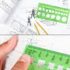 Other 10 Pcs Measuring Plastic Templates Circle Template Geometric Drawing Templates Building Jewelry Design Formwork Rulers