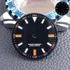 Kits 28.5MM Diameter Watch Dial BlueGreen Luminous Dial for NH35/M8215/E2824 Watch Movement Accessories