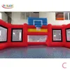 12x6m（40x20ft）アウトドアゲームアクティビティインタラクティブ競争インフレータブルアックススローゲームカーニバルスポーツアスレチックターゲットシュートスロートスダートスティッキーケージ