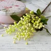 装飾的な花Plante Arthipielle Bluebry Bake Plants Berries Home Garden Wedding Decoration Flores Diyクリスマスリース用品