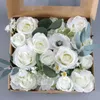 Decoratieve bloemen Wedding Artificial Flower Box Decorations Festival Verjaardagsfeest Huis Diy Bruid Bouquent Gifts Ornamenten benodigdheden